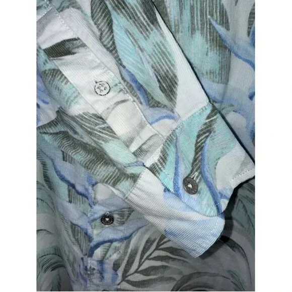 Tommy Bahama Coastline Cord Fine Vines Shirt Men’s Big Tall 4XB Paloma Corduroy
